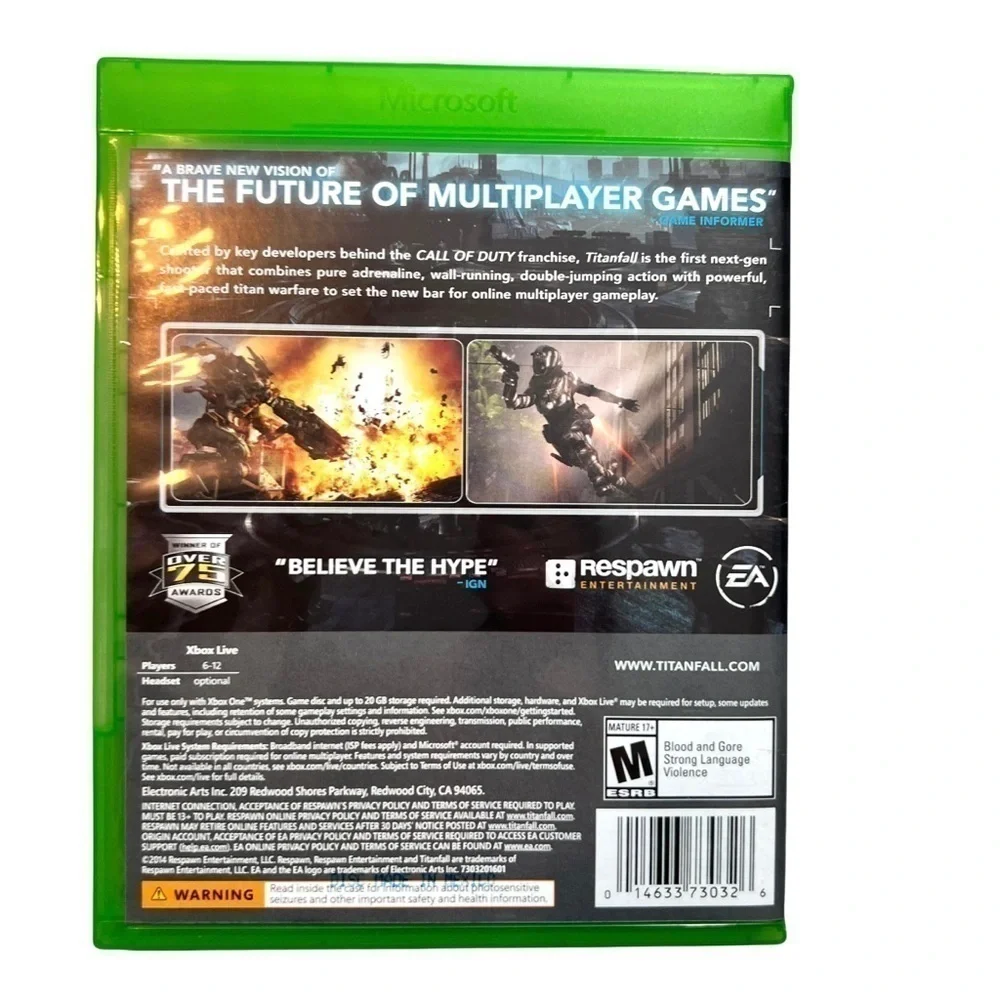 Titanfall XBox One Next Level Shooter Action Video Game